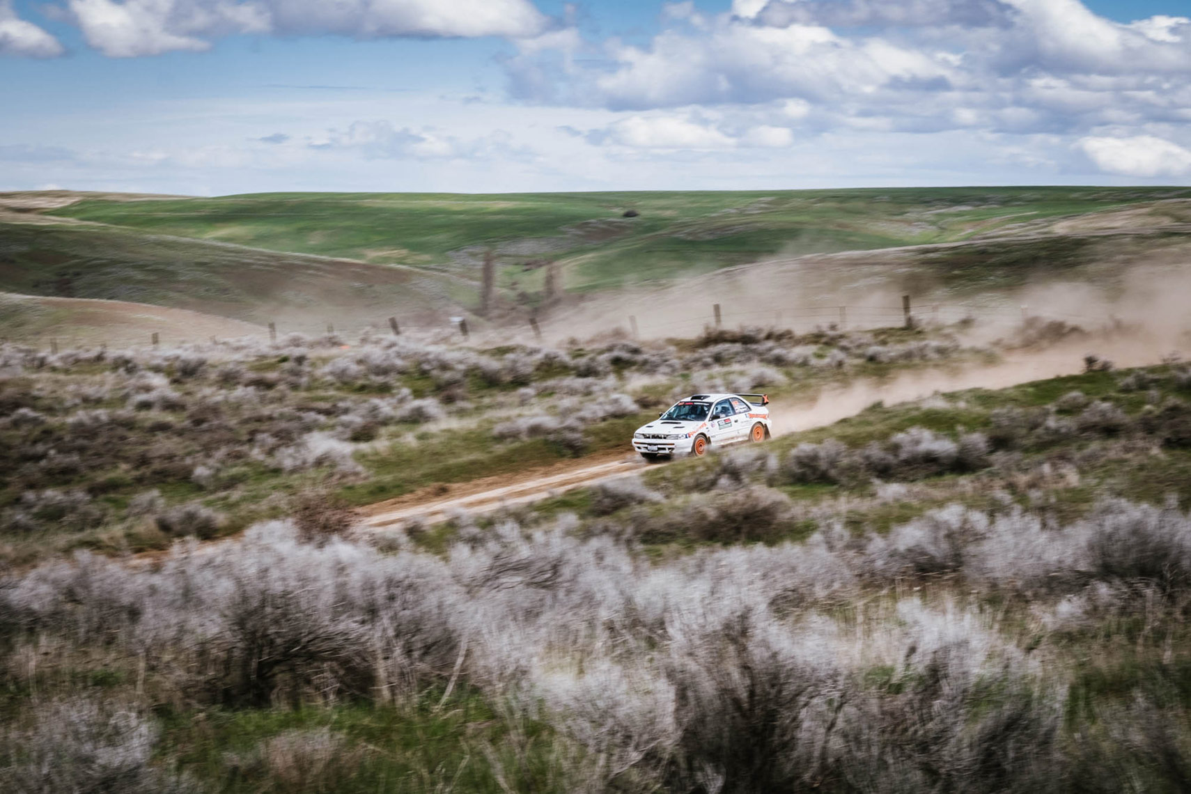 Subaru 25rs on the duffer stage of Oregon trail rally