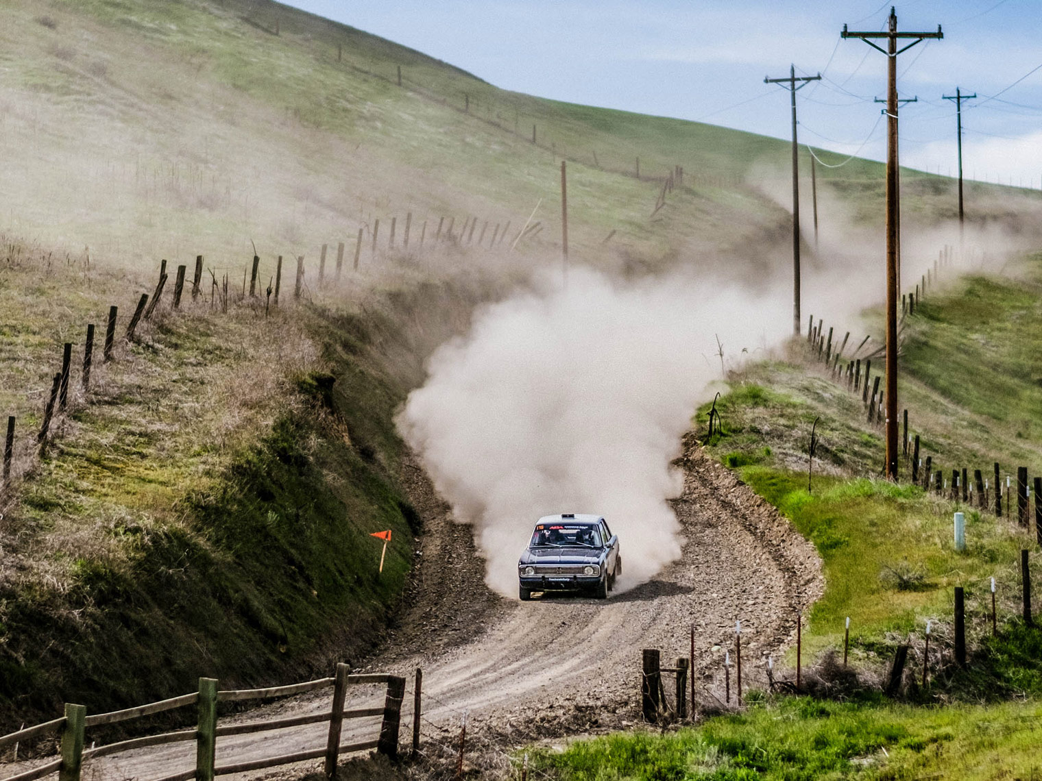ford escort on the dufur stages of the Oregon trail rally