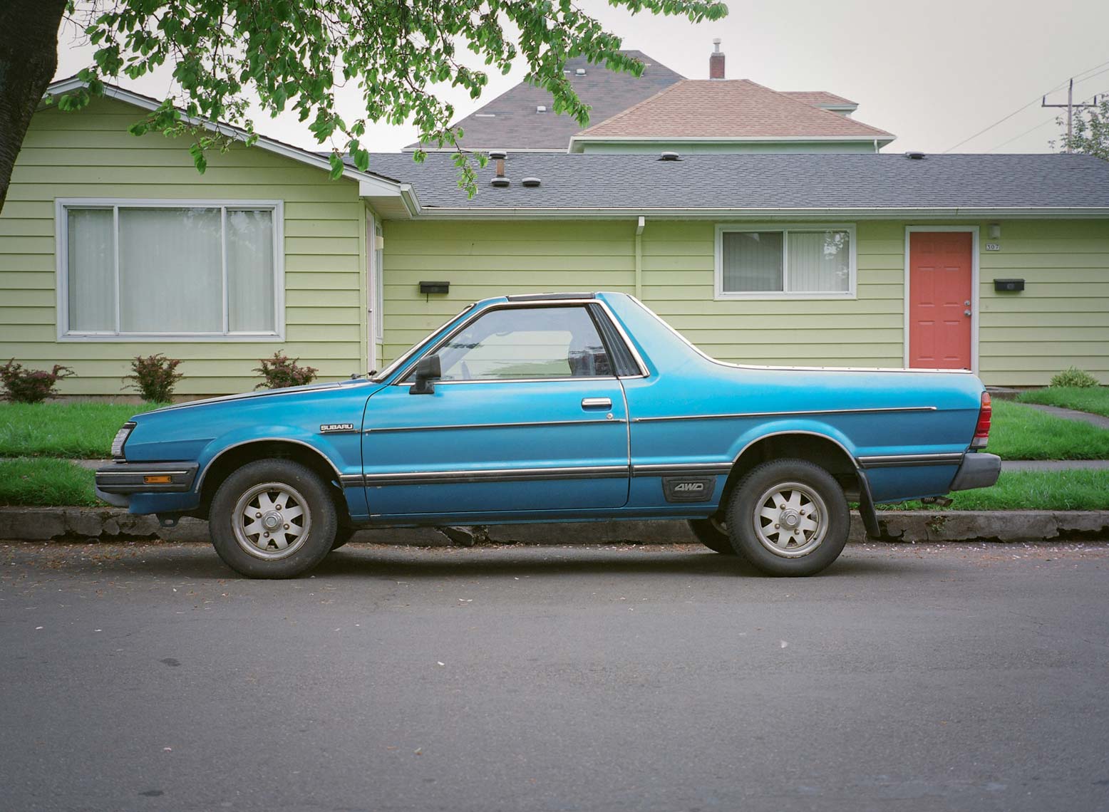 blue subaru brat portland oregon