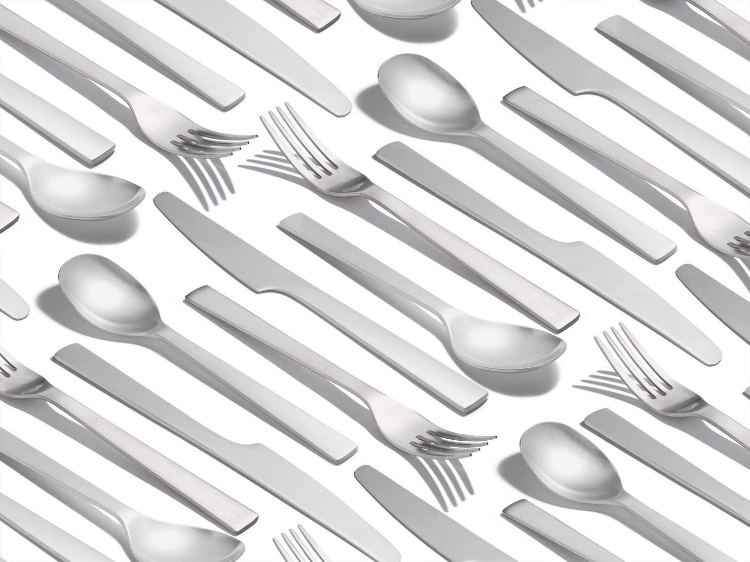 fork spoon knife flatware in a pattern