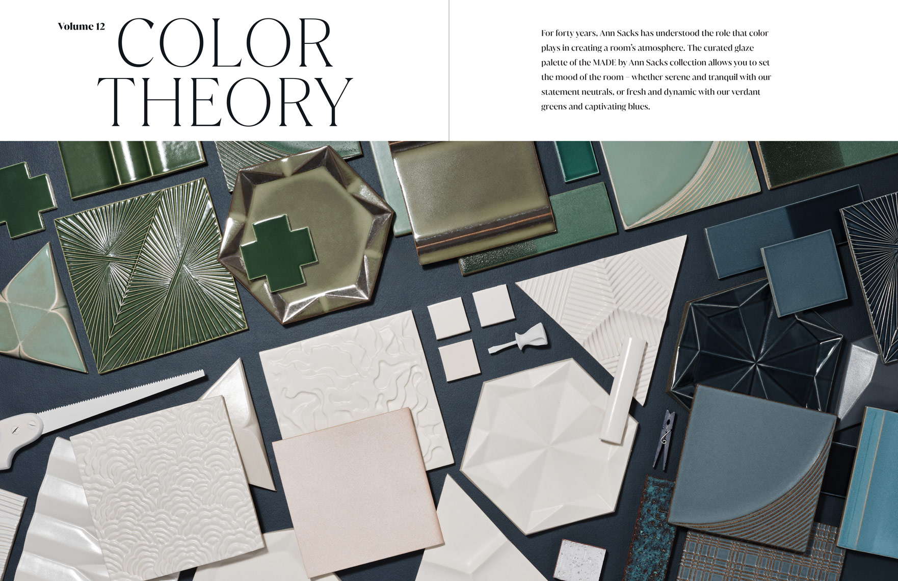 ann sacks tile color theory tile collection