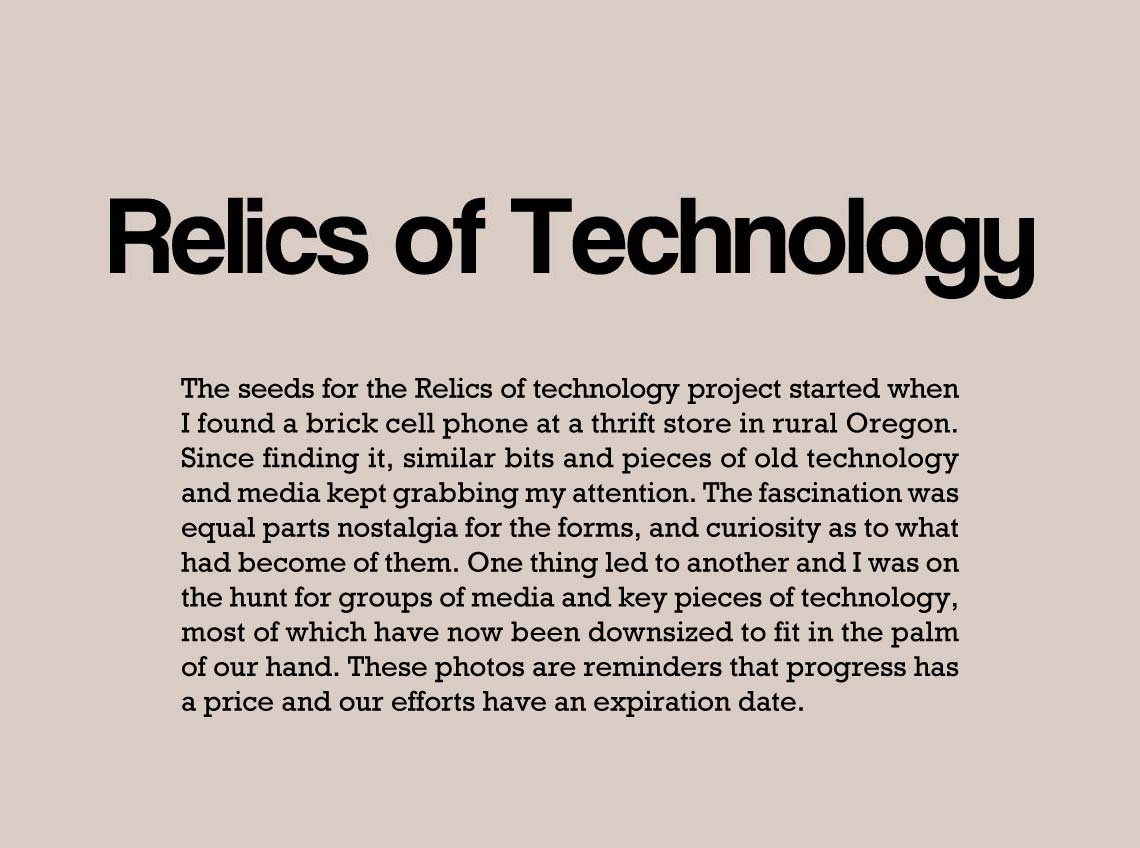 Relics of Technology artist statement