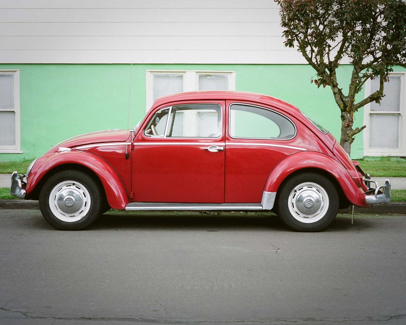 red volkswagen beetle vintage classic car