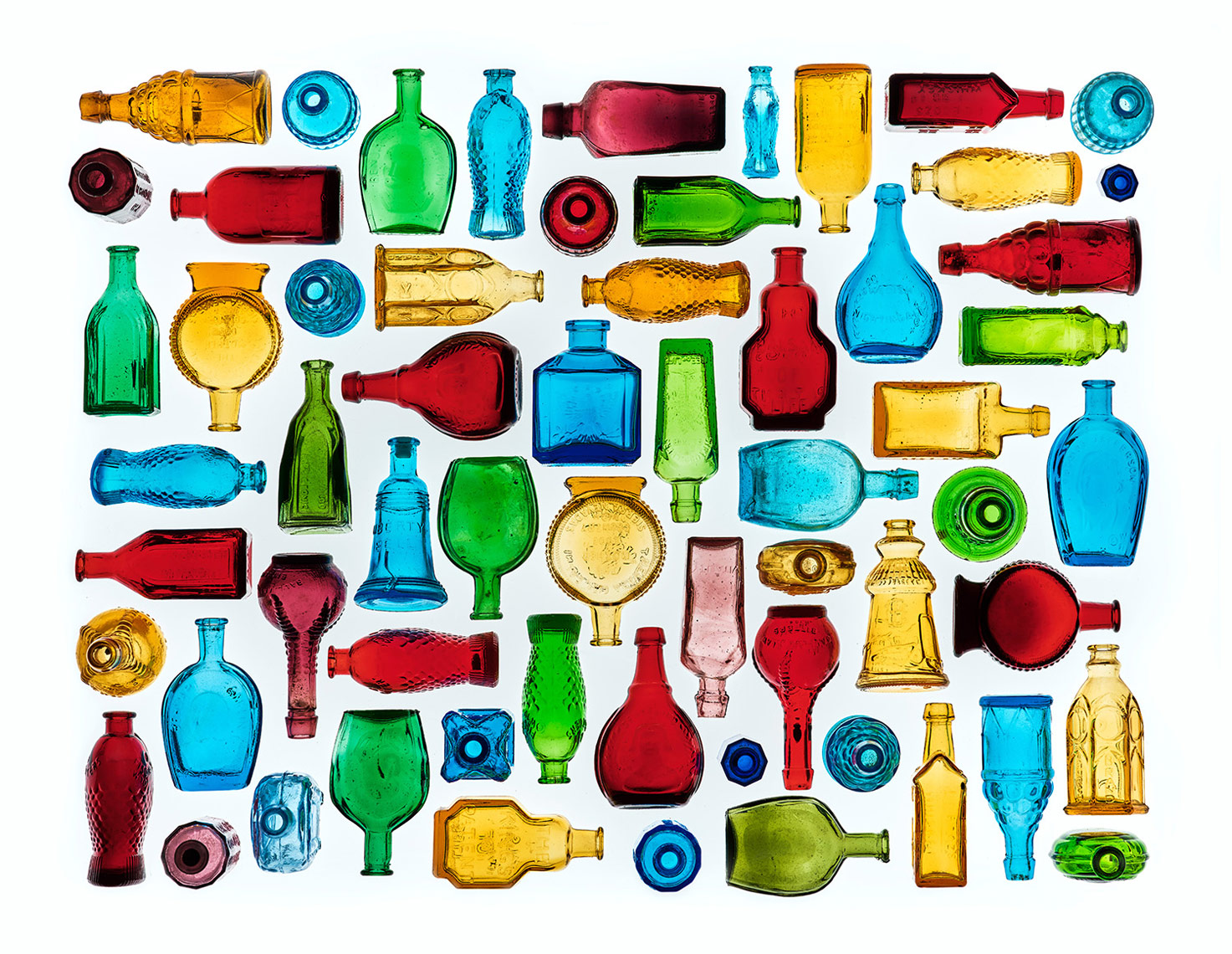 colorful-glass-bottle-collection